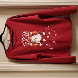 Deep Red Lightweight Christmas Sweatshirt